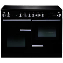 Rangemaster Professional + 110 Electric Range Cooker Gloss Black